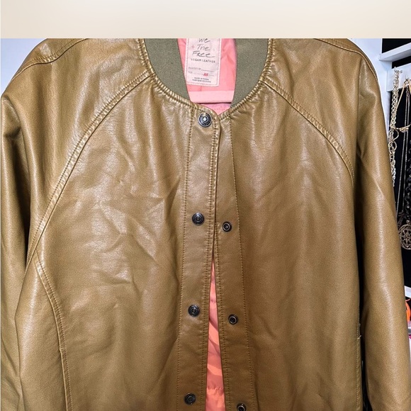 FP Movement by Free People Brown Leather Jacket - Picture 3 of 5